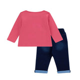 Completo due pezzi neonata pantalone con maglia