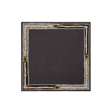 Foulard 130X130 Noelle Coal logo marrone