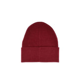 Cappello con logo ricamato bordeaux