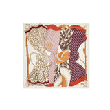 Foulard 130X130 beige multi