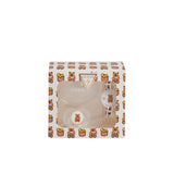 Set tre pezzi (ciuccio+holder+clip) beige animal print