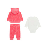 Completo felpa, body e pantalone fucsia