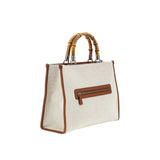 Borsa tote Kerima bamboo naturale/latte