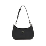 Borsa a spalla zip Meridian logo nero