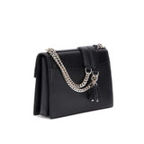 Borsa flap convertibile Jorah nero/bianco