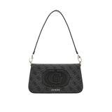 Borsa a spalla eco Mietta coal logo nero