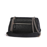 Borsa flap Arlena logo nero