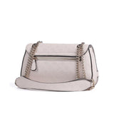 Borsa flap Arlena logo taupe