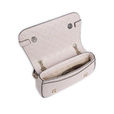 Borsa flap Arlena logo taupe