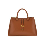 Borsa a mano Kuba logo cognac