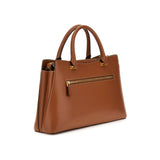 Borsa a mano Kuba logo cognac