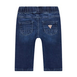 Jeans pull on in denim blu scuro