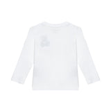 T-shirt con dettaglio orsetto bianco