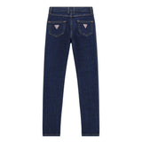 Jeans alta vita skinny stretch denim scuro