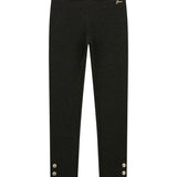 Leggings jacquard nero/oro