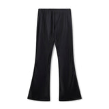 Pantalone a zampa in ecopelle nero