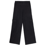 Pantalone cargo knitted nero