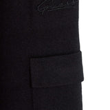 Pantalone cargo knitted nero