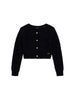 cardigan-corto-in-maglia-fluffy-nero