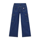 Jeans cargo blu medio