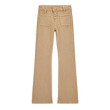 Pantalone con tasche frontali beige