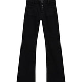 Pantolone fashion fit denim color nero