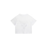 T-shirt manica corta Boxy mini me bianco