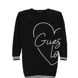 Abito manica lunga love guess nero