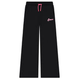 Pantalone jogger active con logo glitter nero