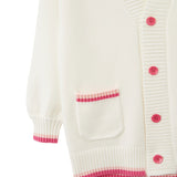 Cardigan con bottoni bianco