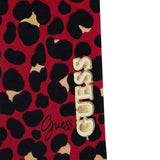 Leggings reversibile in fantasia leopardo e rosso basic