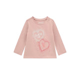 T-shirt manica lunga heart rosa