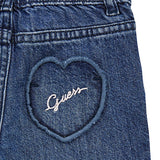 Jeans con patch ricamat in blu scuro