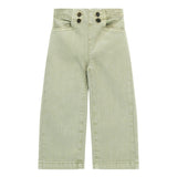 Pantalone mom rise verde chiaro