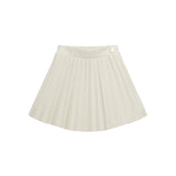 Minigonna  pleated beige