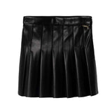 Minigonna  pleated nero