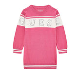 Abito manica lunga ballon sweater fucsia