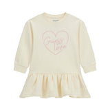 Abito mini con ricamo Guess Love crema