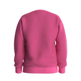 Felpa girocollo active con logo GJ fucsia