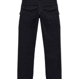 Jeans cargo stretch black denim