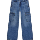 Jeans cargo rigid  denim medio