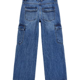 Jeans cargo rigid  denim medio