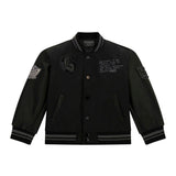 Giacca bomber college patch ricamo tigre posteriore nero