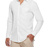 Camicia con tasca frontale bianco