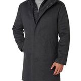 Cappotto misto lana grigio scuro