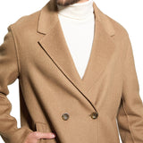 Cappotto doppio petto cammello