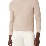 Maglione girocollo in misto lana beige