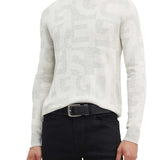 Maglione con logo all-over grigio