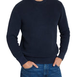 Maglione a costine blu