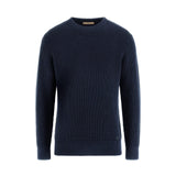 Maglione a costine blu